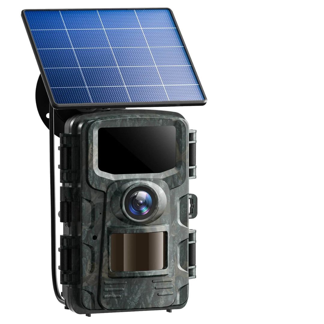 Caméra de surveillance de la faune à vision nocturne à énergie solaire Naturescam 4K pour l'extérieur