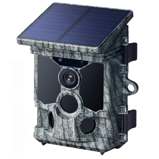 Caméra de surveillance Naturecam 4K WiFi à énergie solaire, image UHD 100 MP